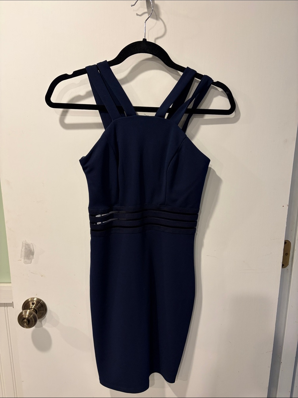 City Studio Women’s Navy Strappy Sheath Dress size 1